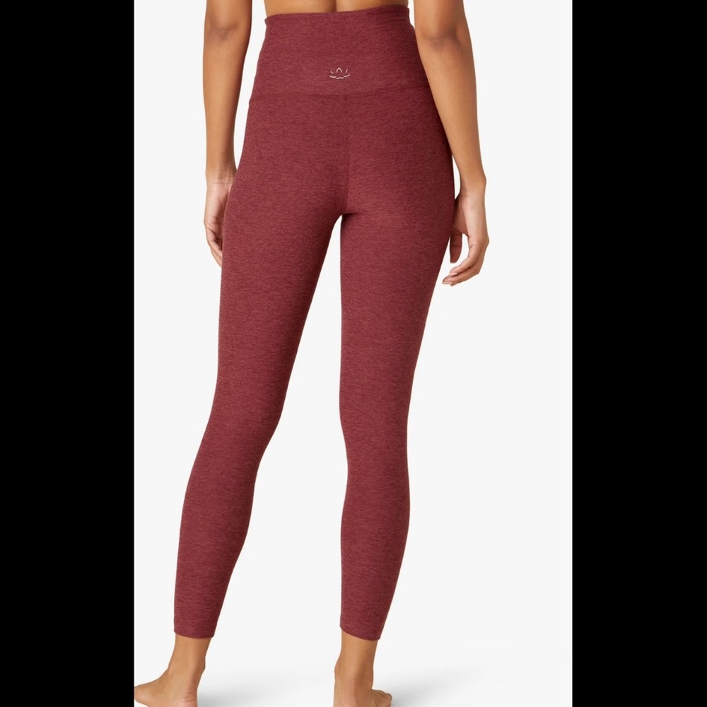 Beyond Yoga SpaceDye High Waist Leggings, XS, Red/burgundy/black